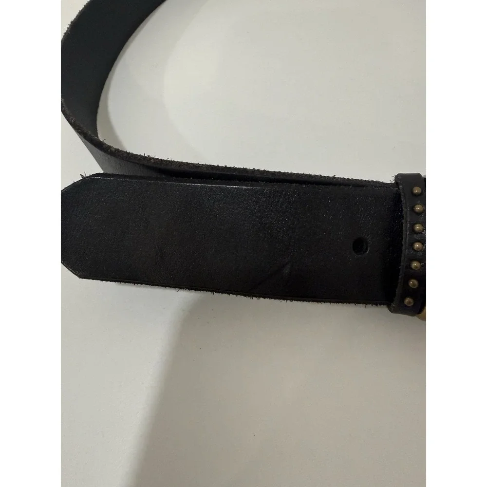 Amsterdam Heritage Black Genuine Leather Belt Women's Size 95 M